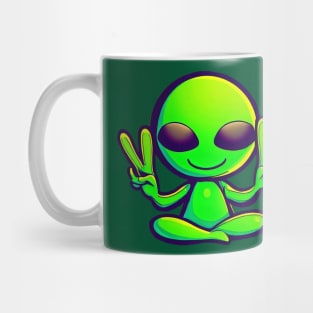 Peace Alien Mug